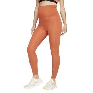 Nike One Maternity Leggings (Orange) - Small